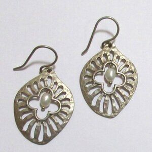 Silpada ‘Repose’ 925 sterling silver Pearl Drop Earrings
